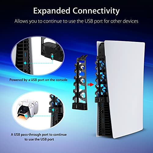 NexiGo PS5 Cooling Fan with LED Light