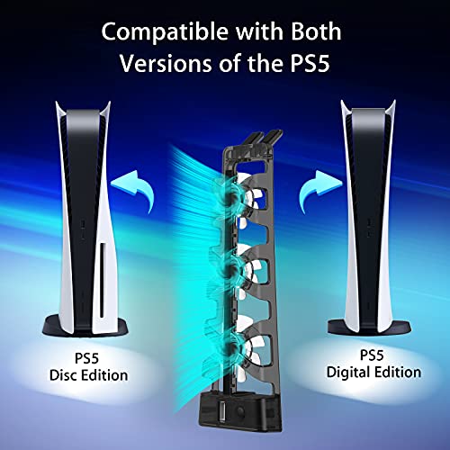 NexiGo PS5 Cooling Fan with LED Light