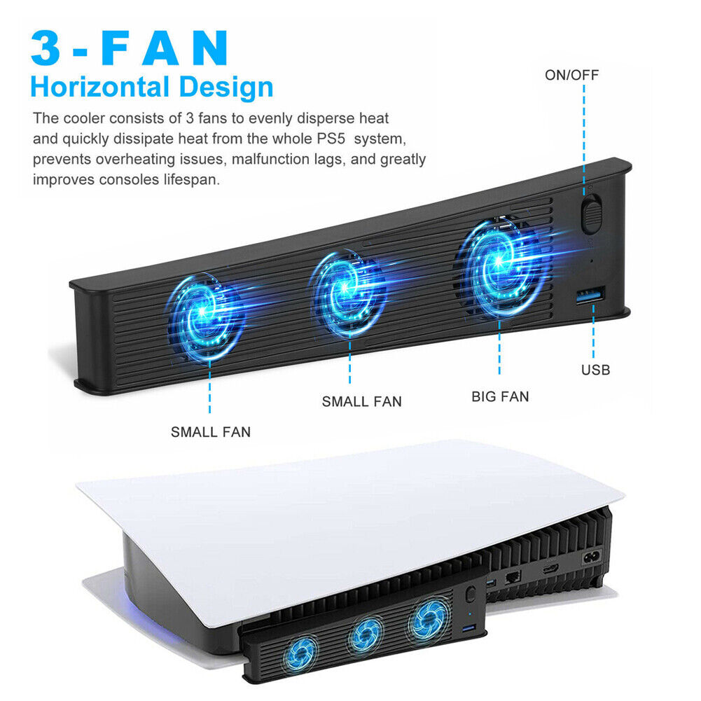 PS5 Cooling Fan for PlayStation 5 Console