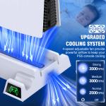 PS5 Vertical Stand with Cooling Fan and Charger