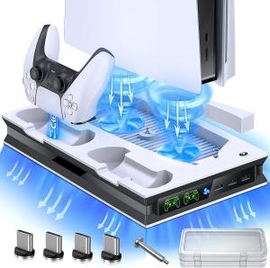 PS5 Charging Station with Cooling Fan for Controllers