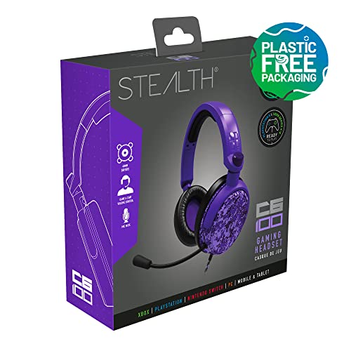 STEALTH C6-100 Purple Digital Camo Gaming Headset