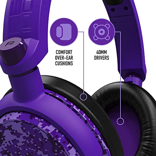 STEALTH C6-100 Purple Digital Camo Gaming Headset