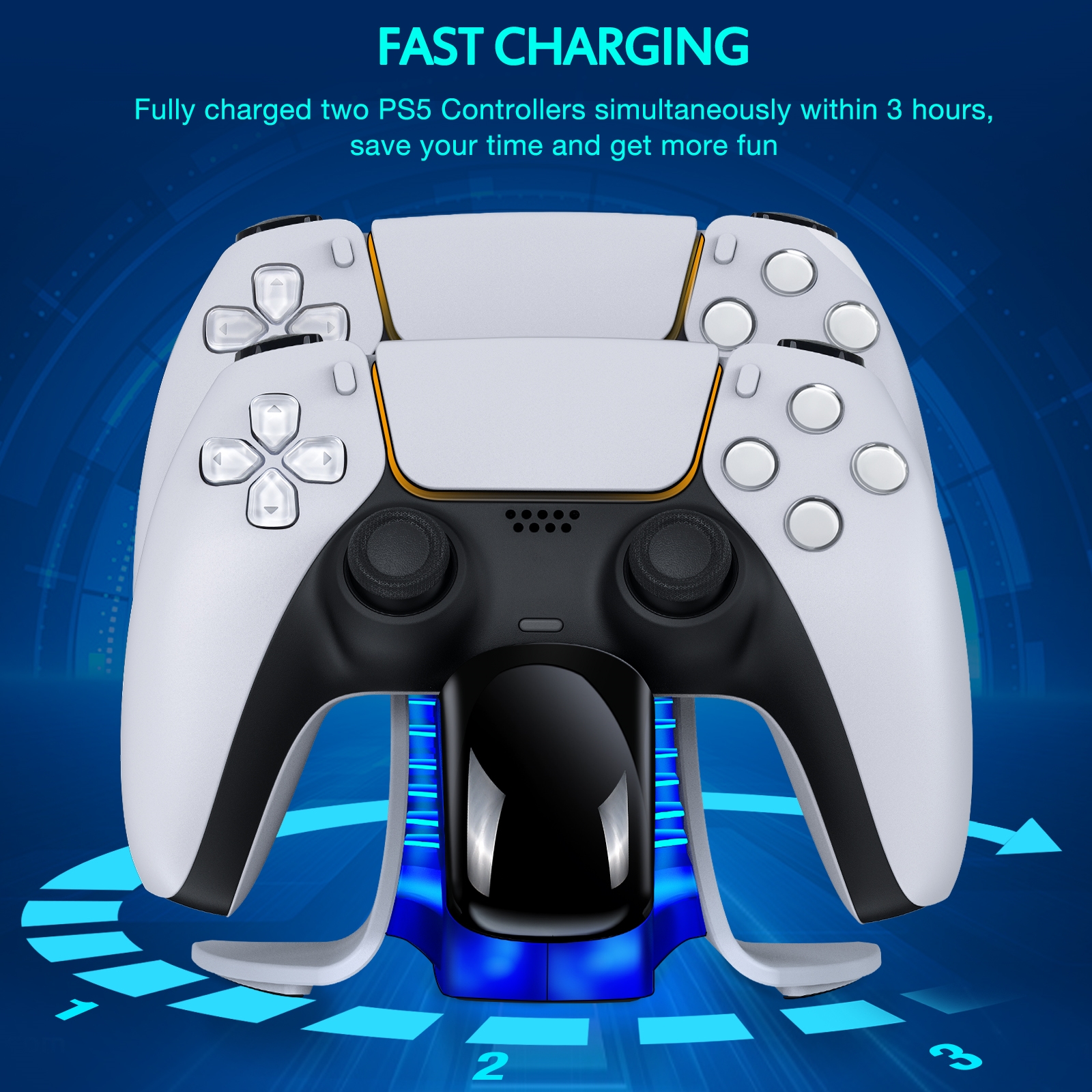 BEBONCOOL Fast Charger for PS5 Controllers