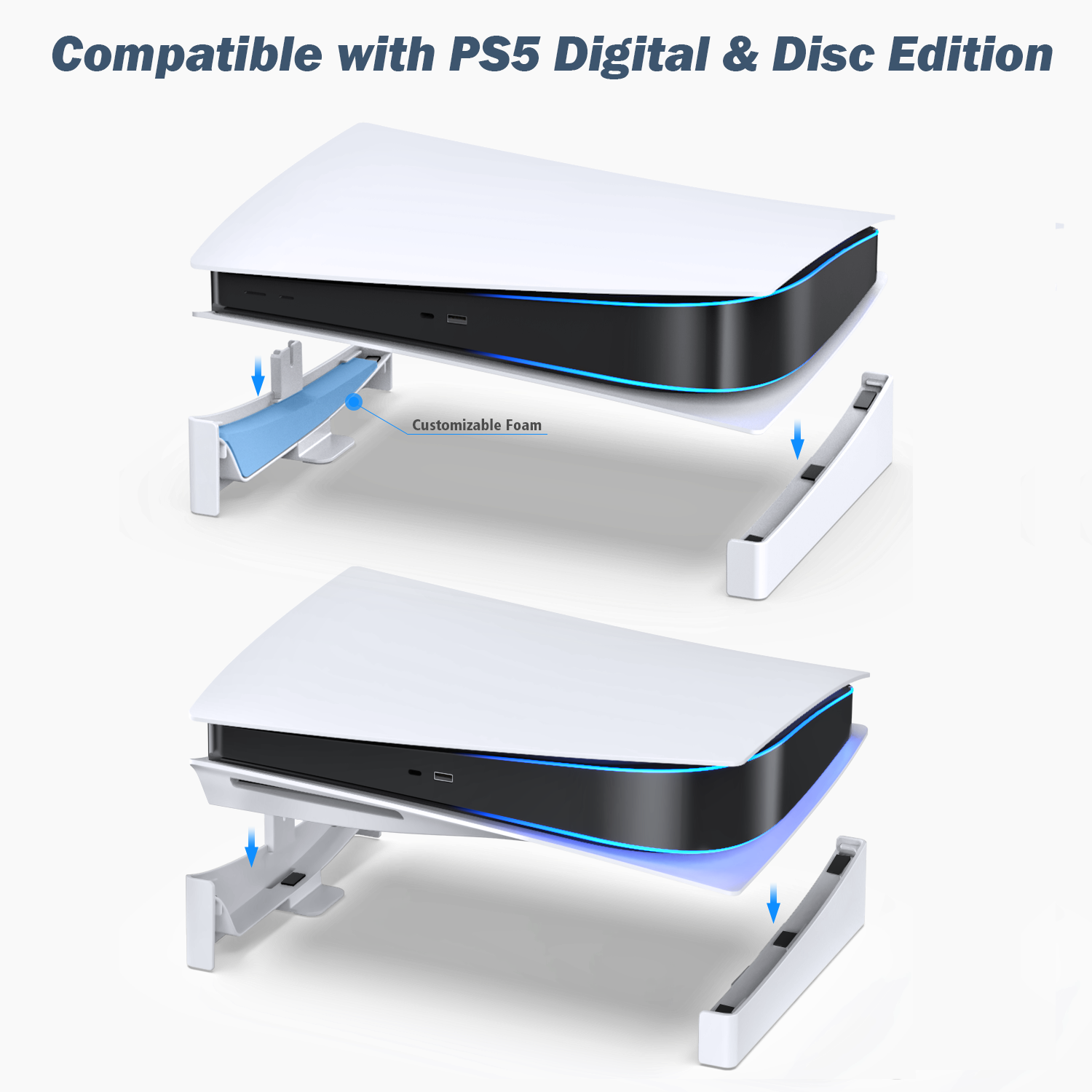 OIVO PS5 Console Holder Horizontal Stand