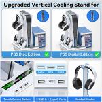 PS5 Cooling Stand and Controller Charger Station