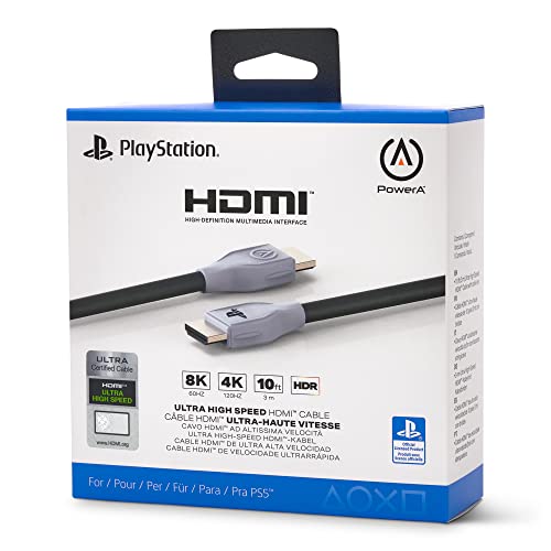 PowerA HDMI 2.1 Cable for PS5 - White