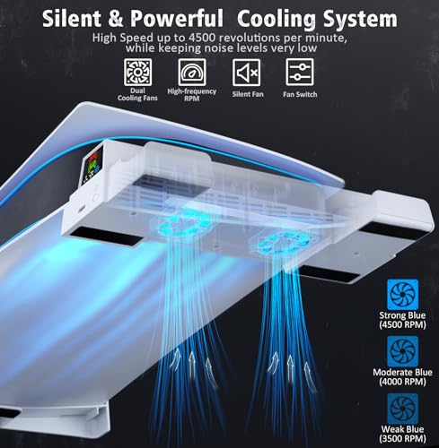 Oivo PS5 Horizontal Stand with Cooling Fan and Charger