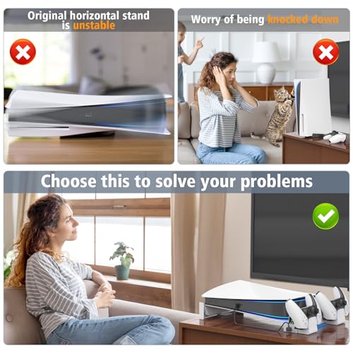 Oivo PS5 Horizontal Stand with Cooling Fan and Charger