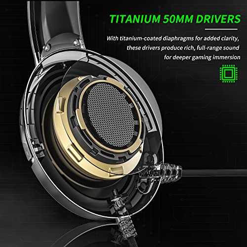 Binnune Wired Gaming Headset with Microphone