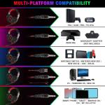 TSV Wired Gaming Headset with Microphone and Surround Sound