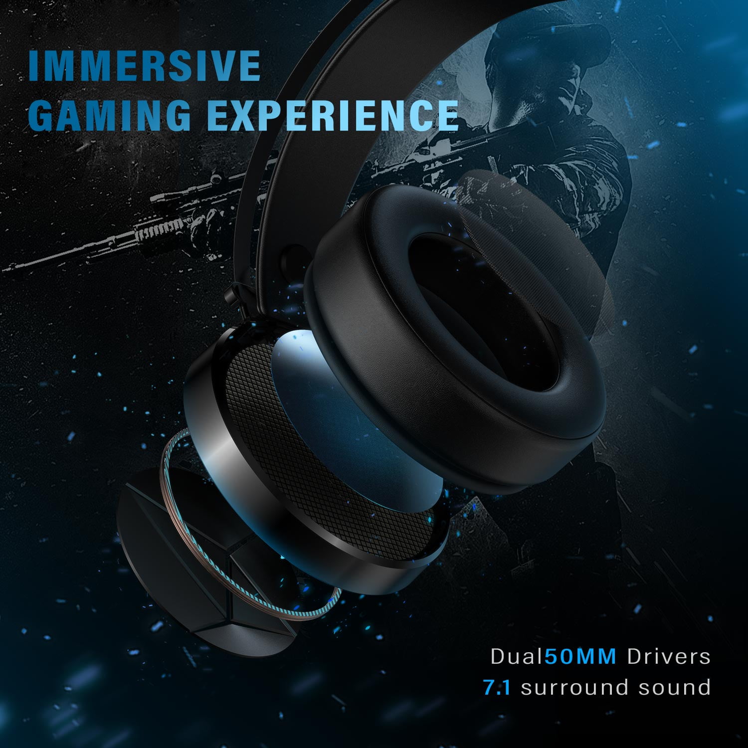 Multi-Platform Gaming Headset with LED Lights