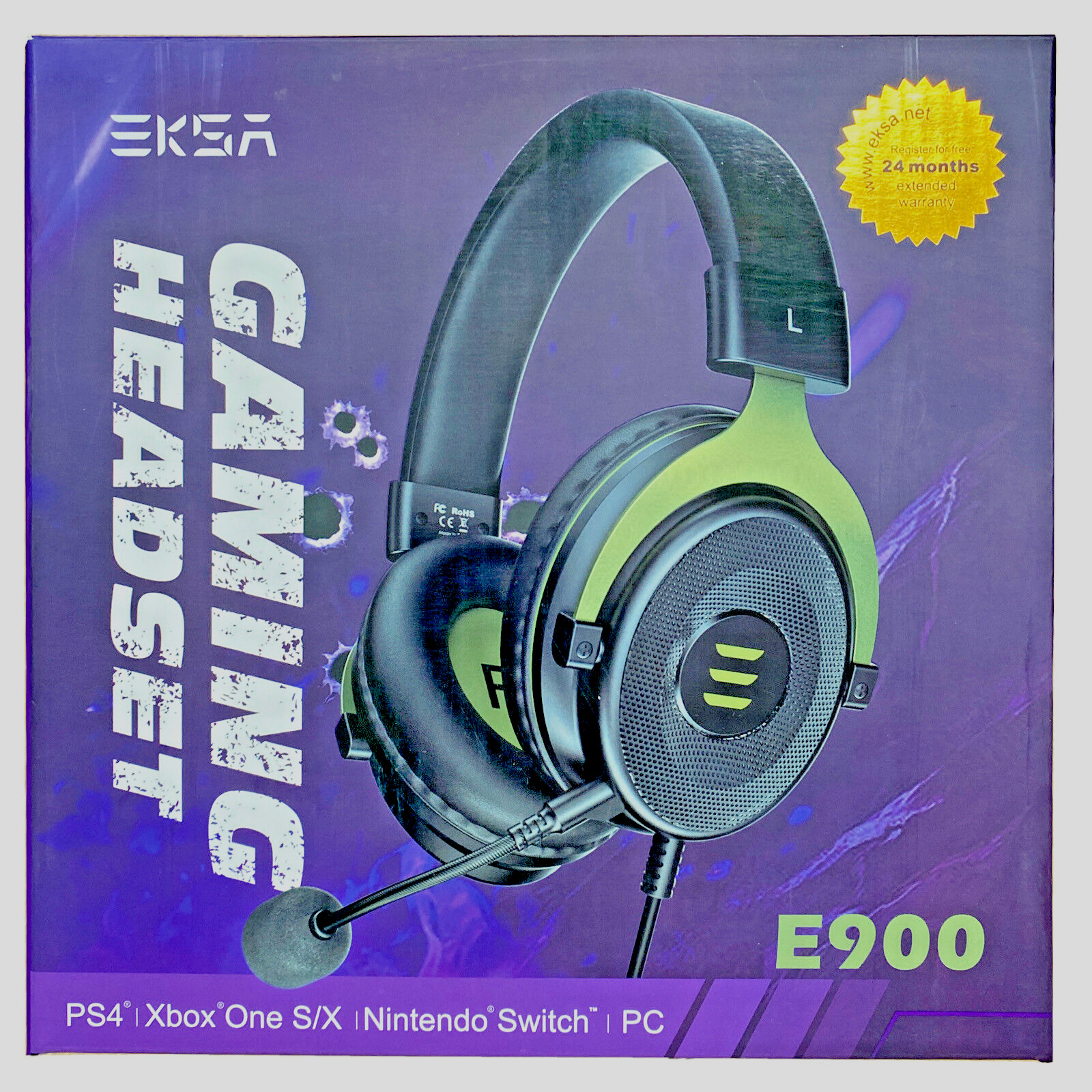 Eksa E900 Gaming Headset for PS4/Xbox/PC