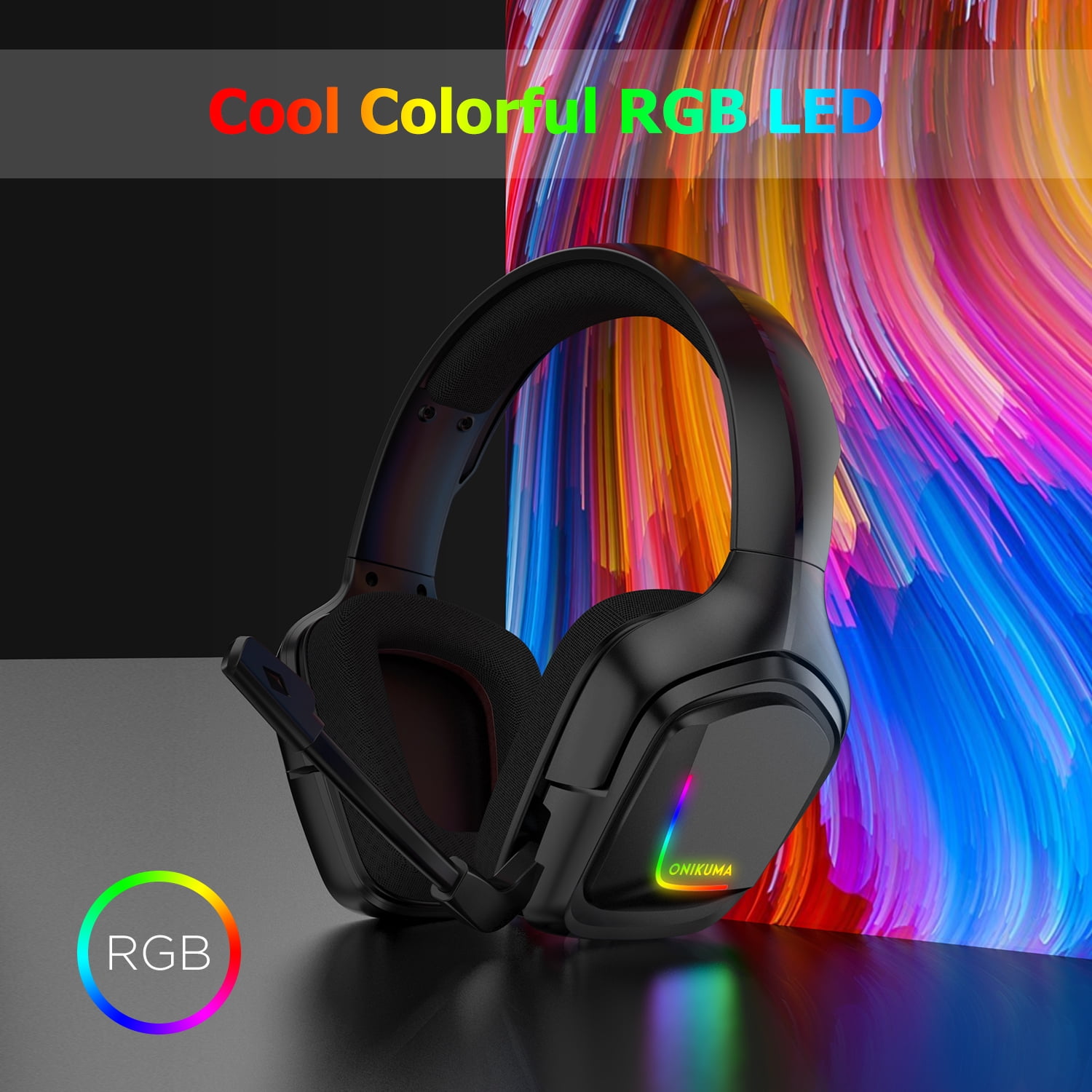 ONIKUMA Gaming Headset with Noise Cancelling Microphone