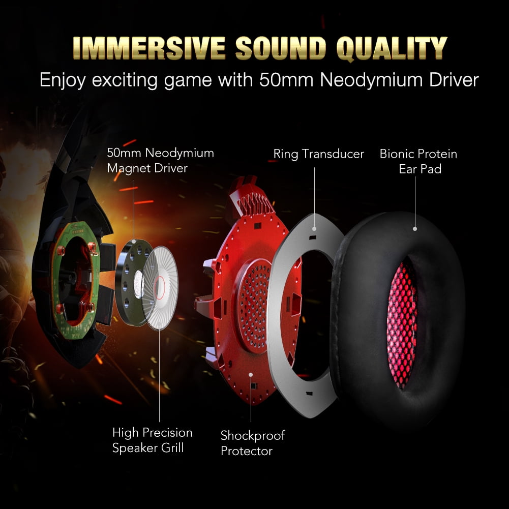 RUNMUS 7.1 Surround Sound Gaming Headset
