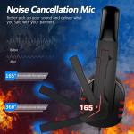TSV Stereo Gaming Headset with Noise Canceling Microphone