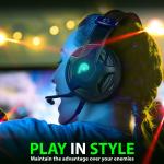 Fosmon Green LED Gaming Headset with Mic