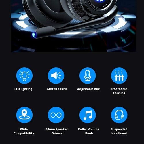 HP Wired Gaming Headset with Mic for Multiple Devices