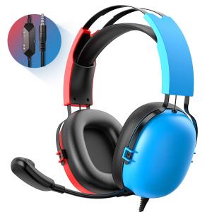 Nintendo Switch & Xbox Gaming Headset, Red & Blue
