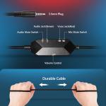 Nintendo Switch & Xbox Gaming Headset, Red & Blue