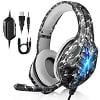 TSV Gaming Headset with Noise Canceling Mic