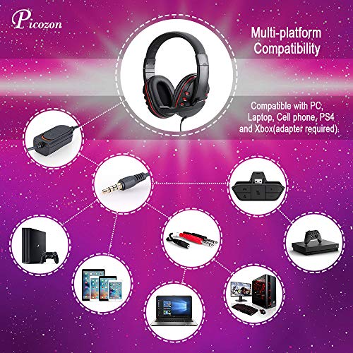 3.5mm Gaming Headset with Mic for PS4