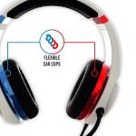STEALTH Neon Over-Ear Gaming Headset - Red/Blue