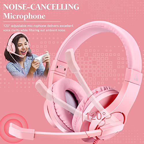 DIWUER Noise-Cancelling Gaming Headset with Mic