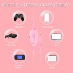 BUTFULAKE Pink Stereo Gaming Headset with Mic