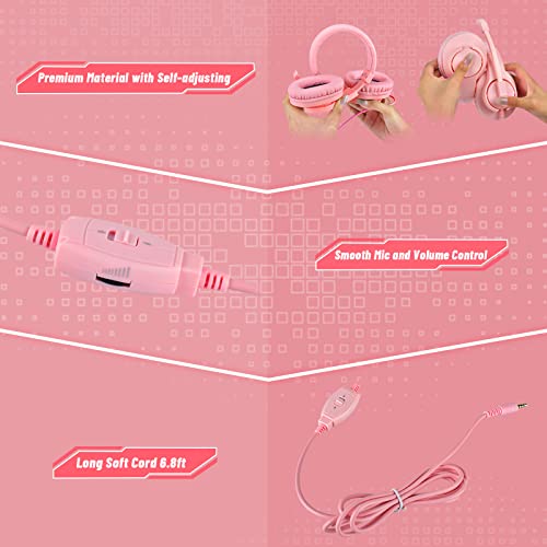 DIWUER Noise-Cancelling Gaming Headset with Mic