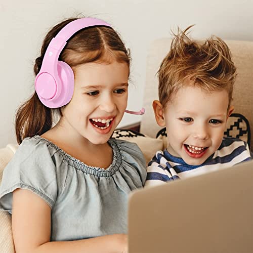 BUTFULAKE Pink Stereo Gaming Headset with Mic