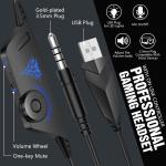 BENGOO V-4 Gaming Headset with Noise Cancelling Mic