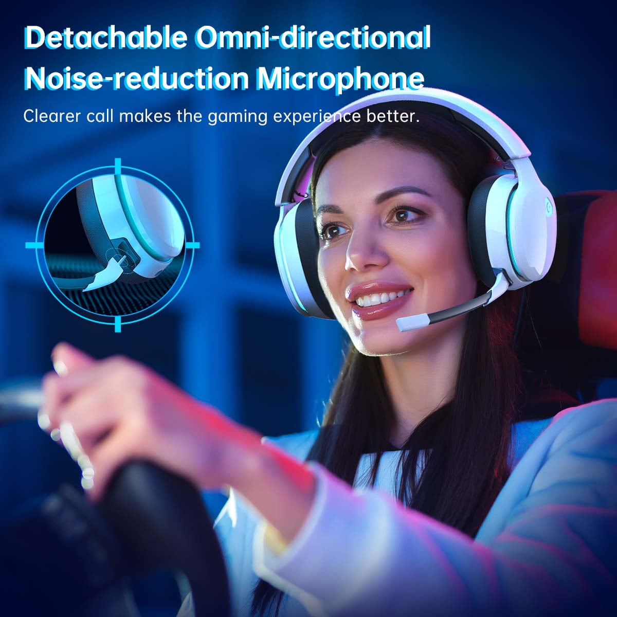 Gtheos Wireless Gaming Headset for PC and Consoles