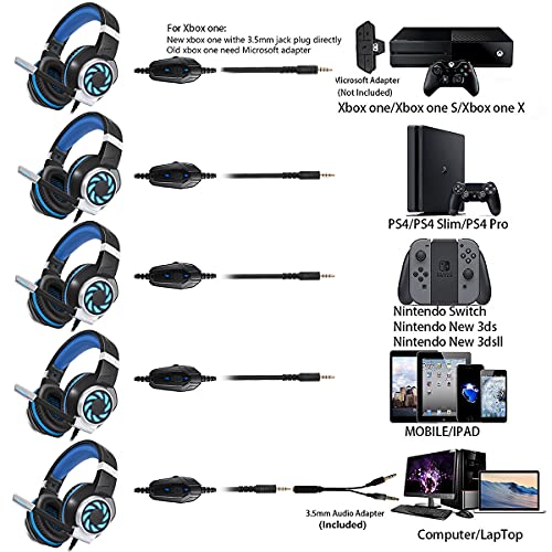 BUTFULAKE GH-3 Wired Gaming Headset with LED Light