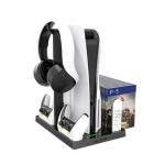 PS5 Vertical Stand with Headset Holder & Charger