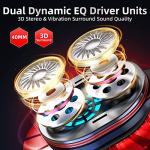 KOFIRE Wireless Gaming Headset with Vibration and Mic