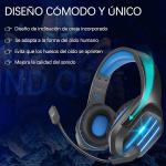LED Gaming Headset with Mic for PC and Consoles