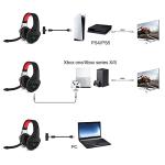 HUHD Wireless Gaming Headset for Switch, PS4, Xbox