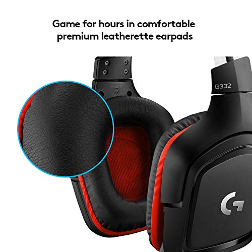 Logitech G332 Wired Gaming Headset with Flip-to-Mute Mic