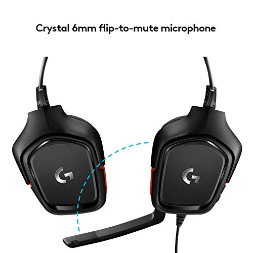 Logitech G332 Wired Gaming Headset with Flip-to-Mute Mic