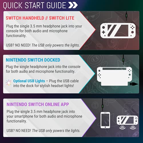 Orzly Hornet RXH-20 Gaming Headset for Switch