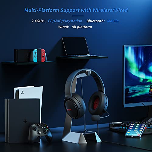 BINNUNE Wireless Gaming Headset with Noise Cancelling