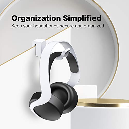 NexiGo PS5 Headset Stand with Support Bar, White