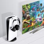 NexiGo PS5 Headset Stand with Support Bar, White