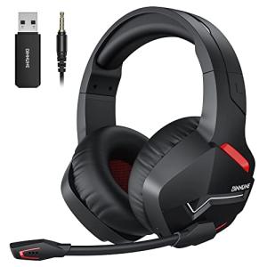 BINNUNE Wireless Gaming Headset for PS4, PS5, PC