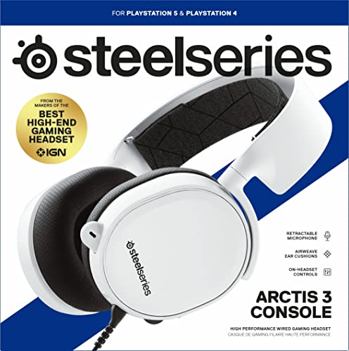 SteelSeries Arctis 3 Wired Gaming Headset - White