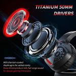 BINNUNE Wireless Gaming Headset for PS4, PS5, PC