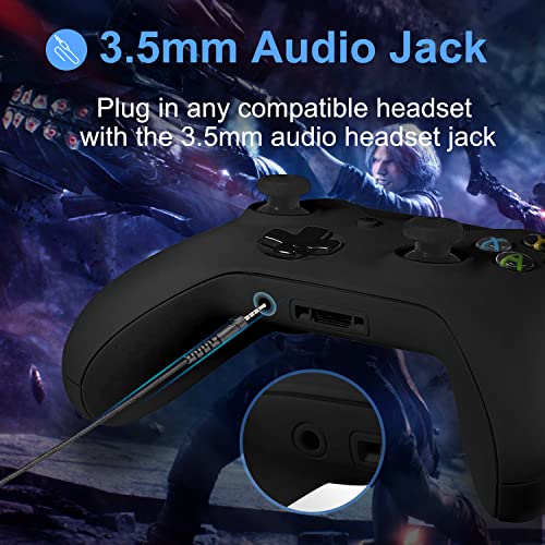 Wireless Xbox Controller with Audio Jack - Black