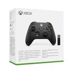Xbox Wireless Controller Carbon Black with Windows 10 Adapter