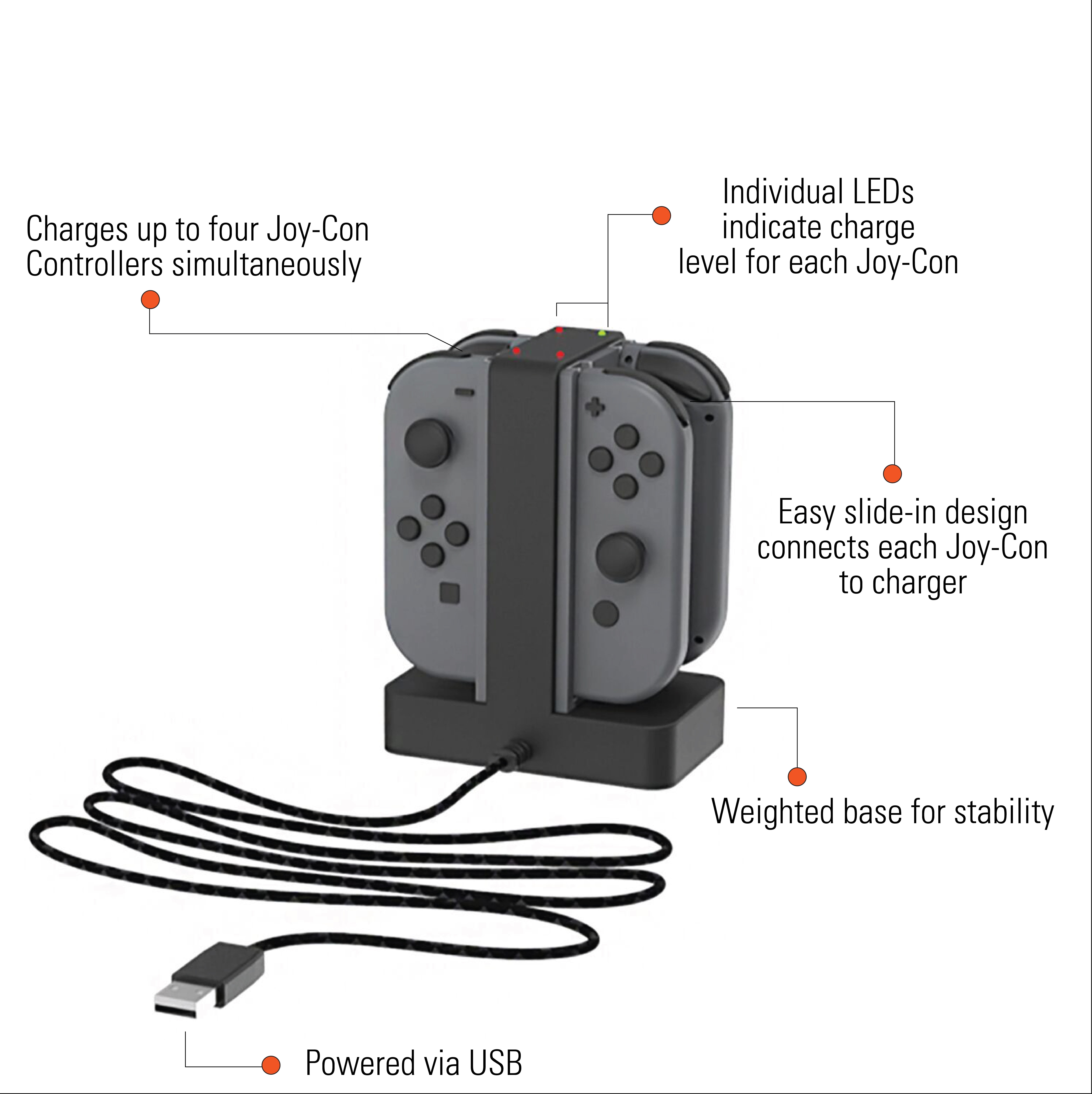 PowerA Joy-Con Charger for Nintendo Switch
